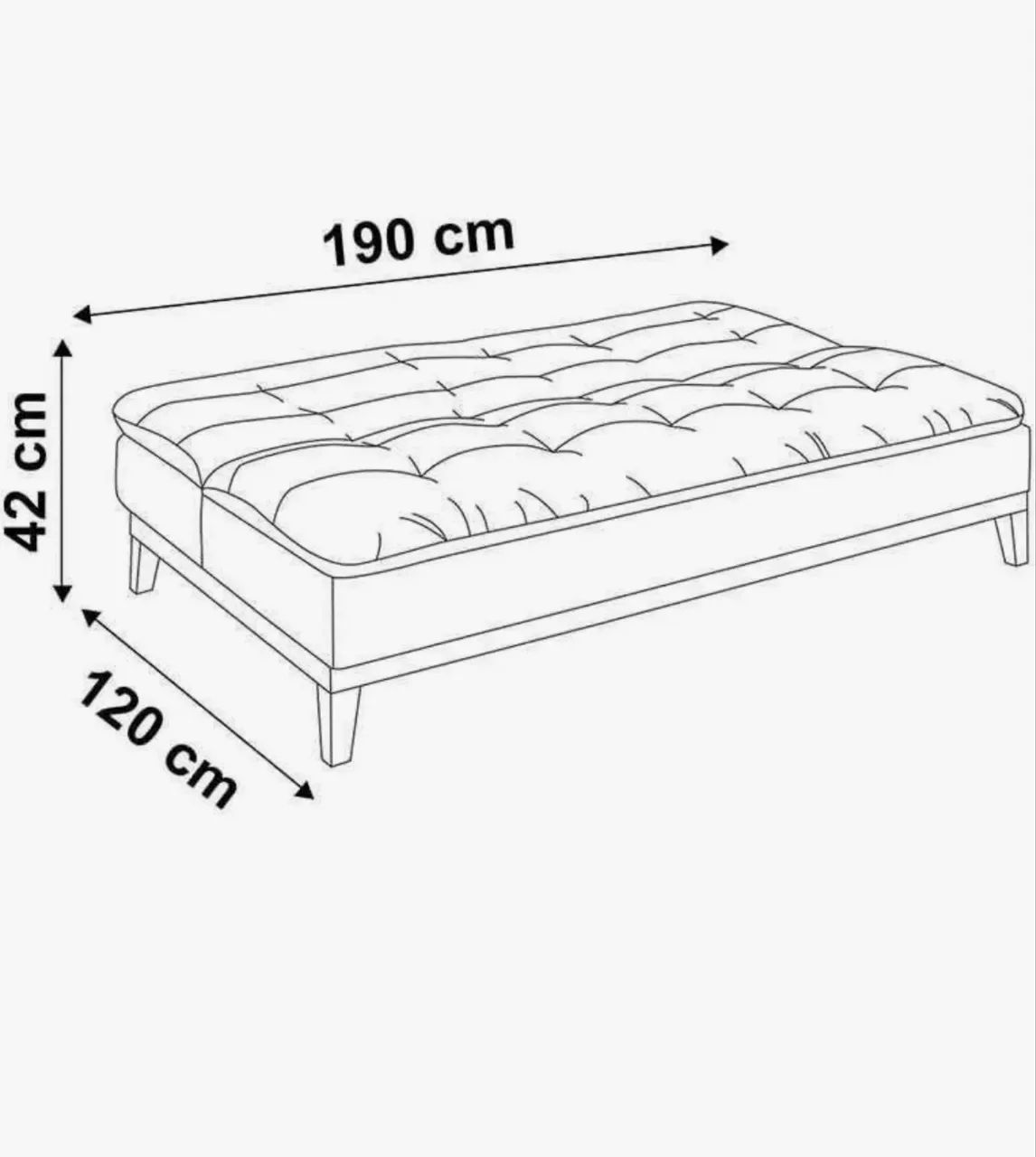 TORRO Sofá-Cama Casal 3 Lugares Premium Base e Pés de Madeira Suede Turquesa - Foto 5