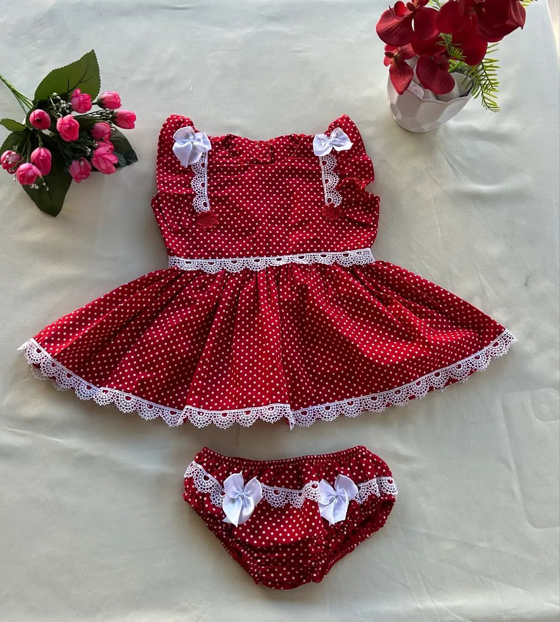 Vestidos infantis (3 meses a 3 anos) - Foto 5