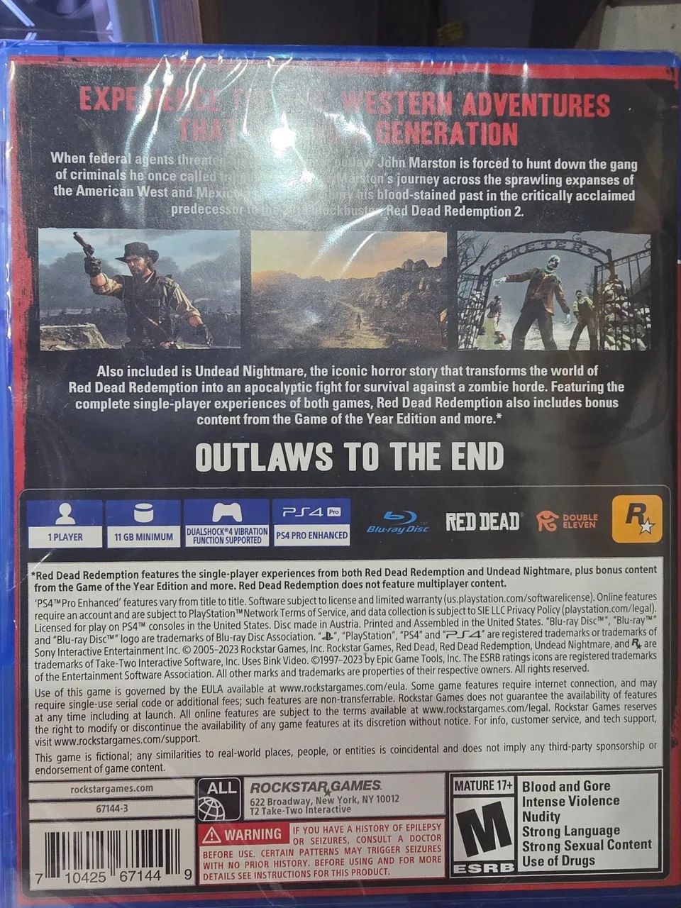 RED DEAD REDEMPTION 1 PS4 e PS5 lacrado - Foto 2