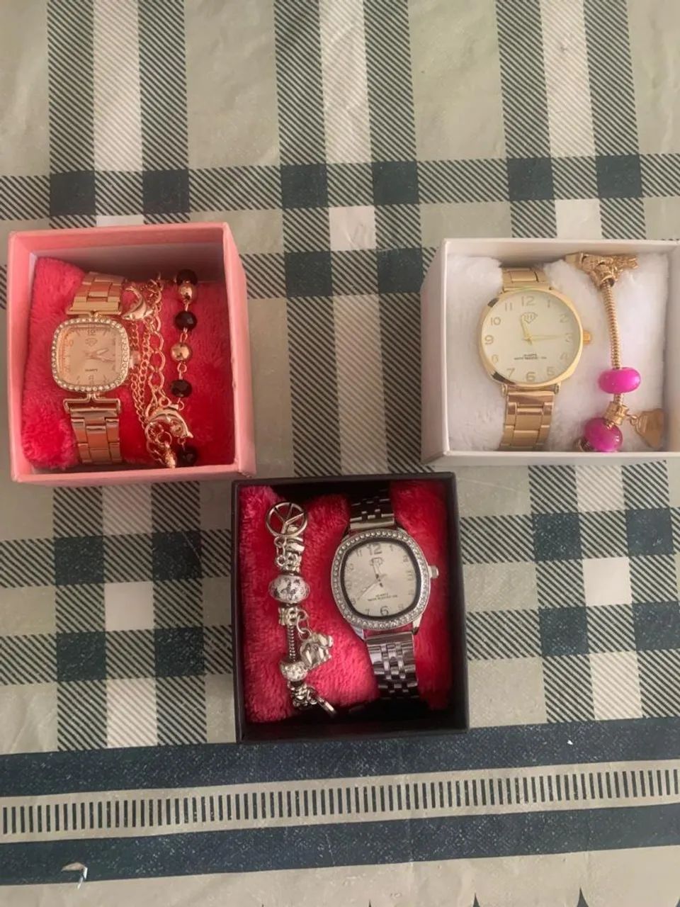 Relógio feminino + pulseira 