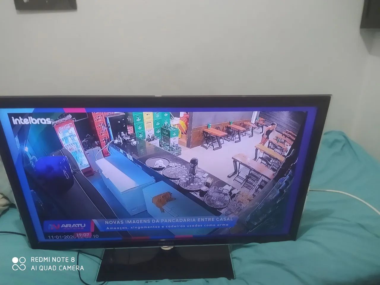 TV SAMSUNG 40PL POLEGADAS NÃO É SMART FUNCIONANDO PERFEITAMENTE RETIRAR EM AMARALINA  - Foto 2