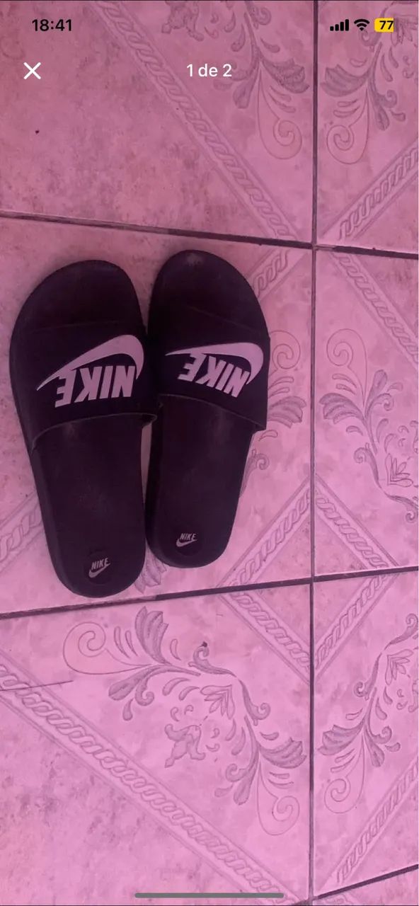 Sandália Nike falsificada - Foto 2