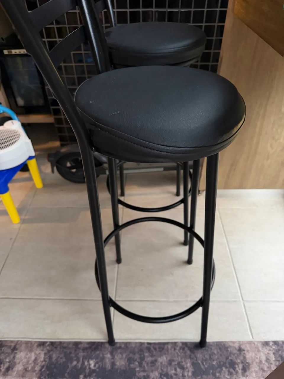 Banqueta ferro preta