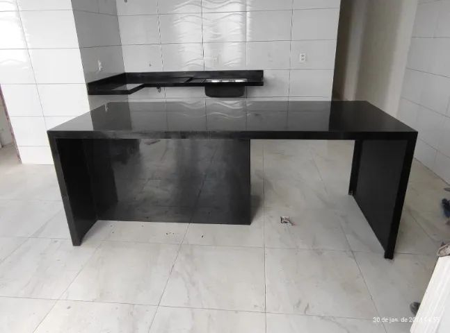 Bancada de cozinha verde Ubatuba 