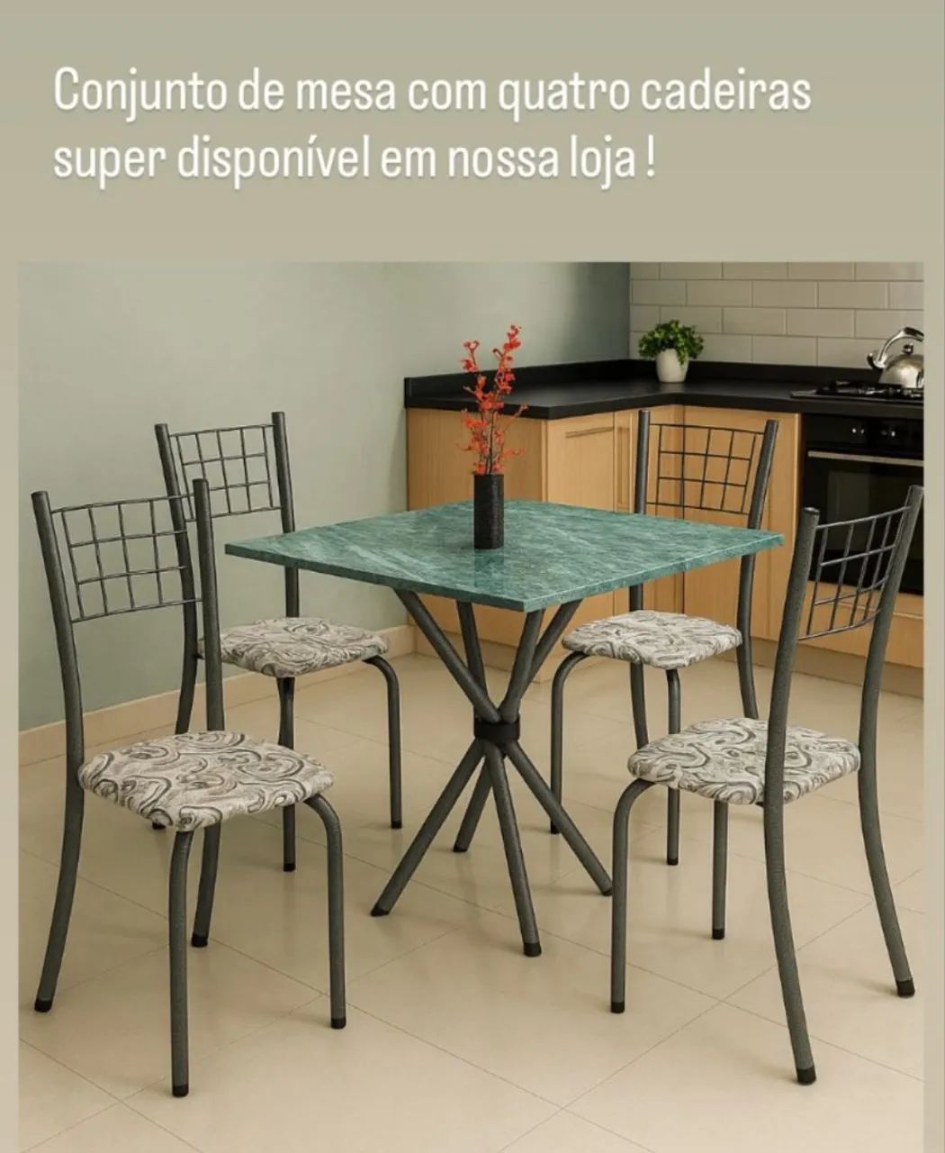 Mega promoção de Conjunto de Mesa 4 cadeiras!!