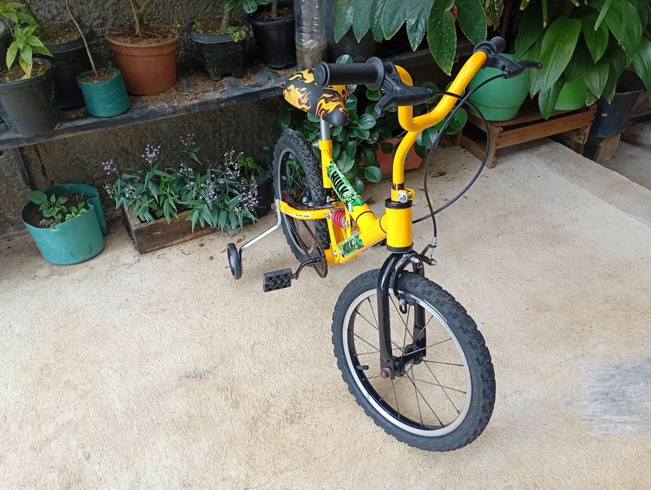 Bicicleta infantil aro 16 reformada  - Foto 5