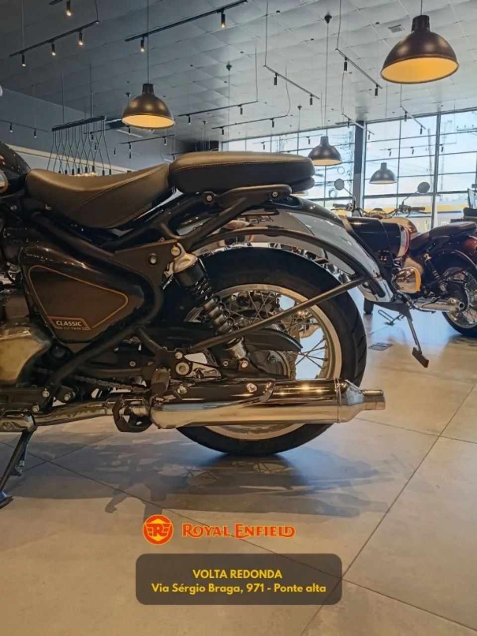 LEONI - R.E CLASSIC 650 CHROME BLACK - Foto 4