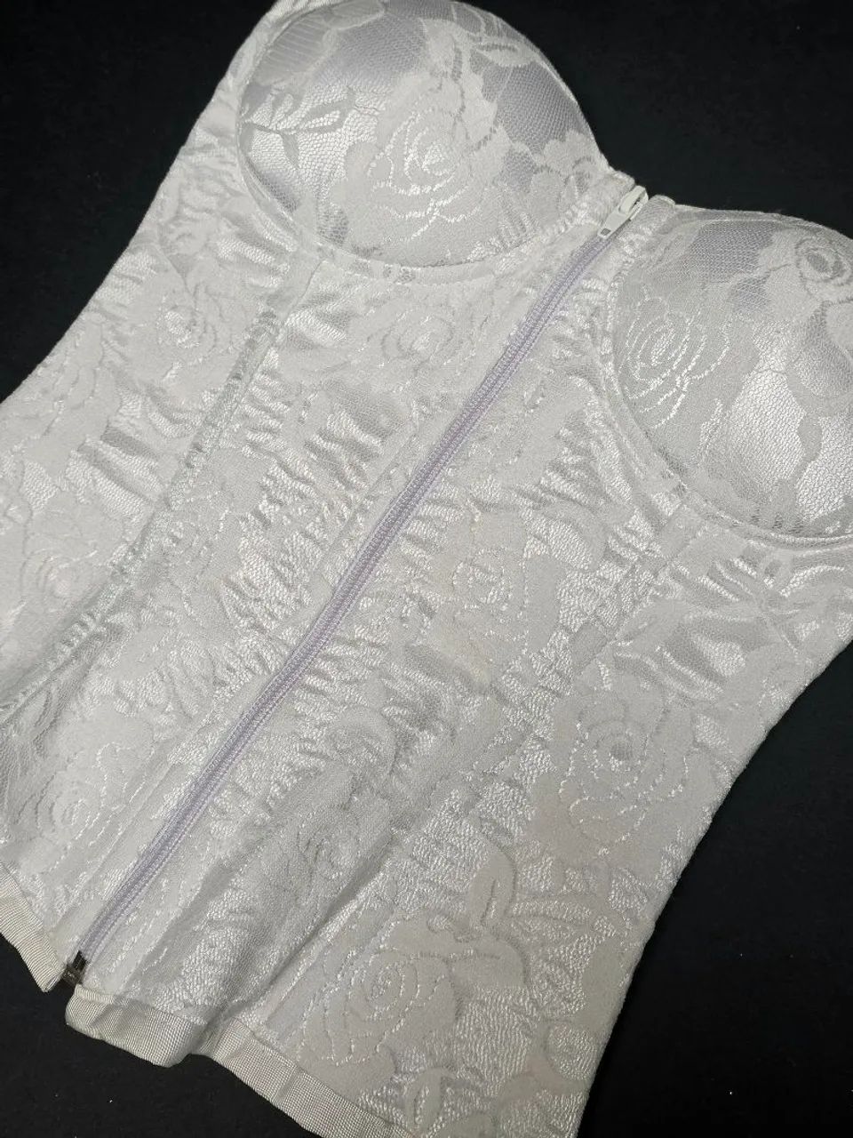 Corset Branco Renda - Bem Transada (Tam P) - Foto 3