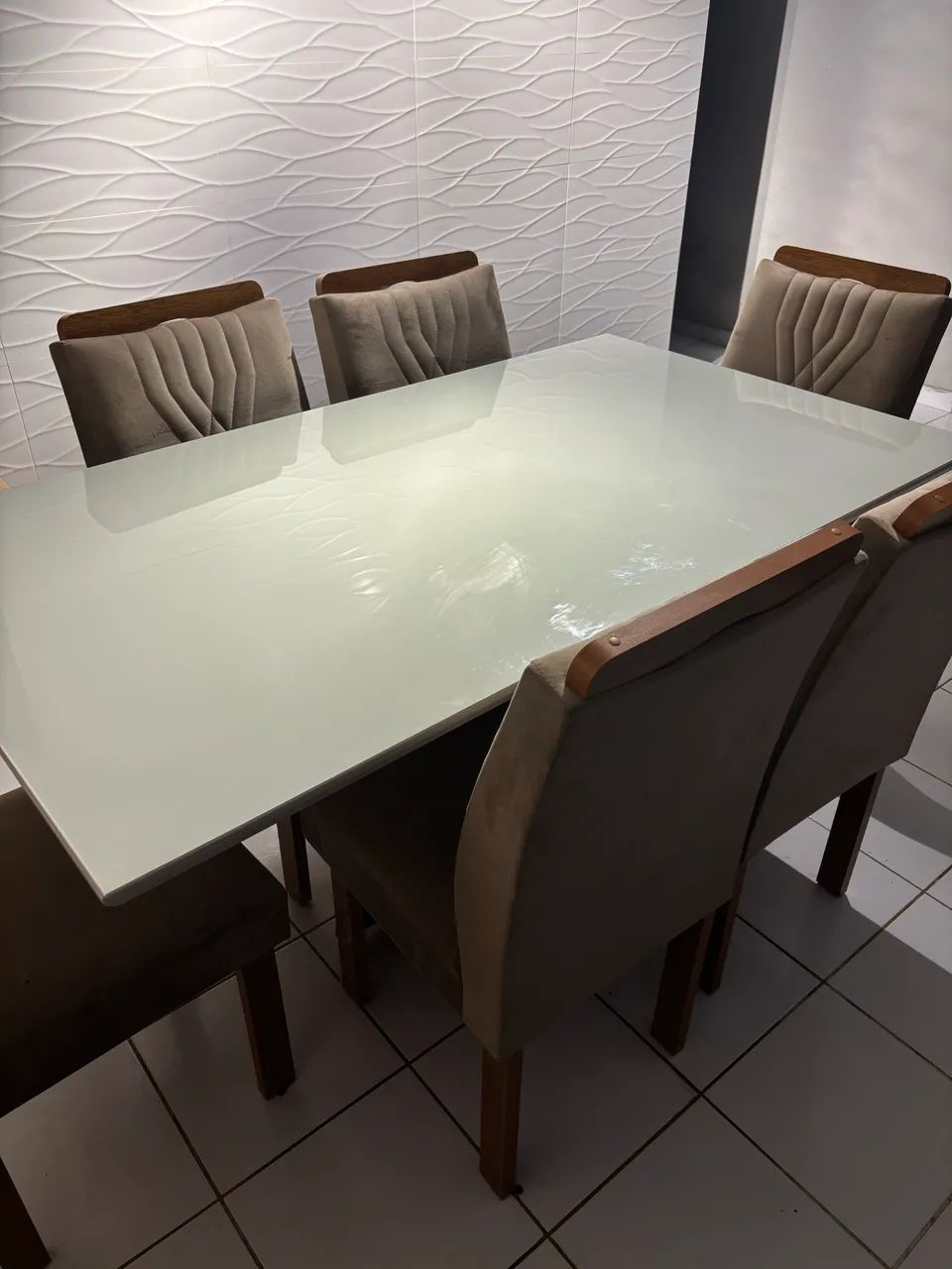 vendo mesa 6 cadeiras  - Foto 3