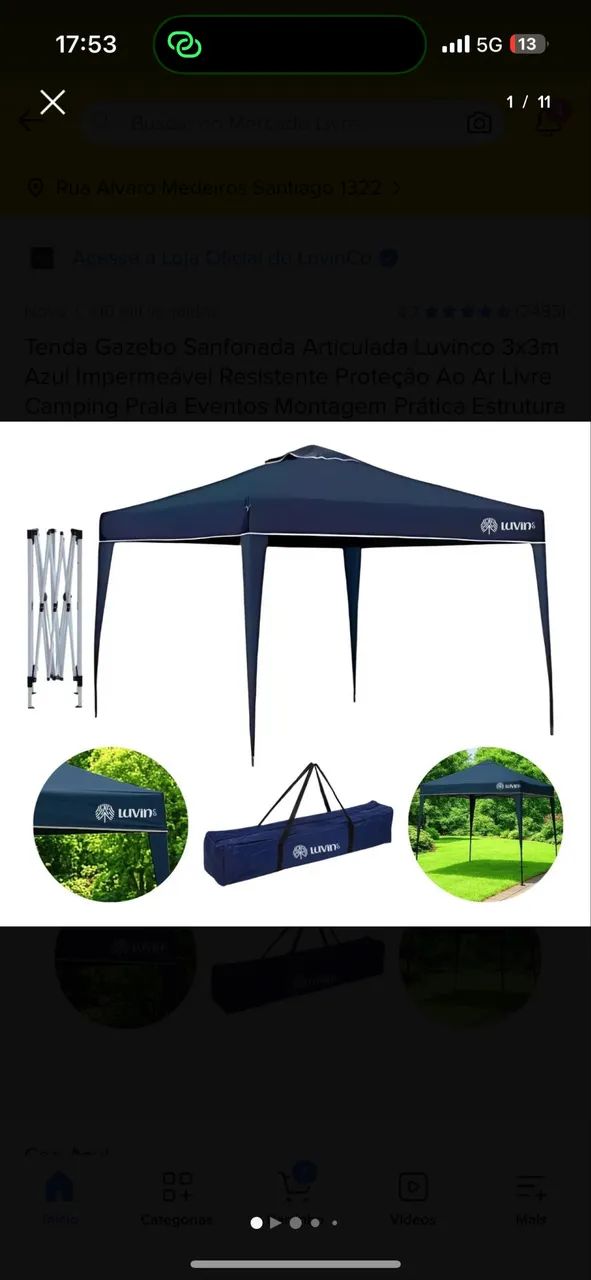 Tenda Gazebo Sanfonada  - Foto 2
