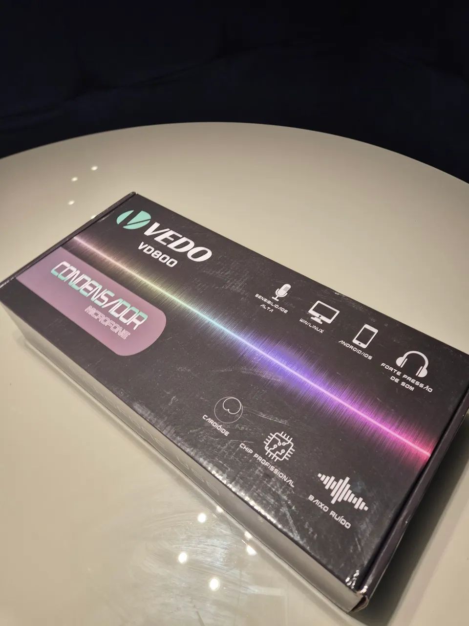 Kit Microfone Condensador USB VEDO VD800