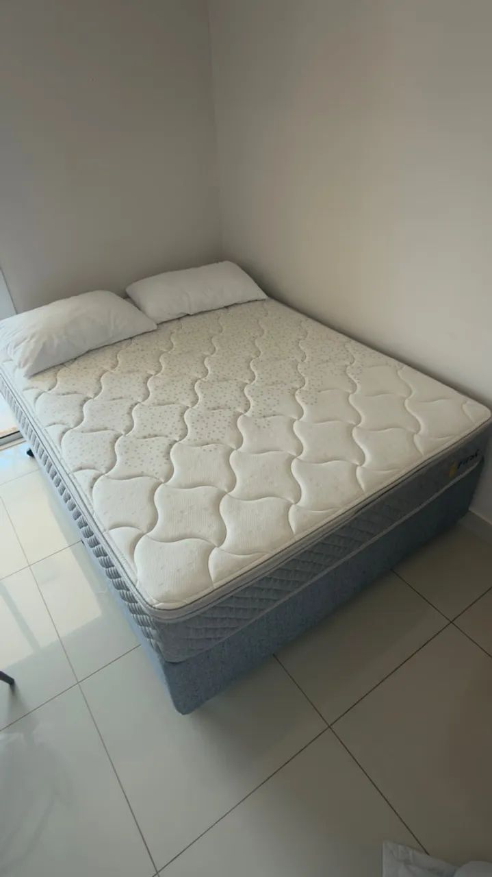 Cama Casal (colchao + box) Excelente qualidade - Foto 3