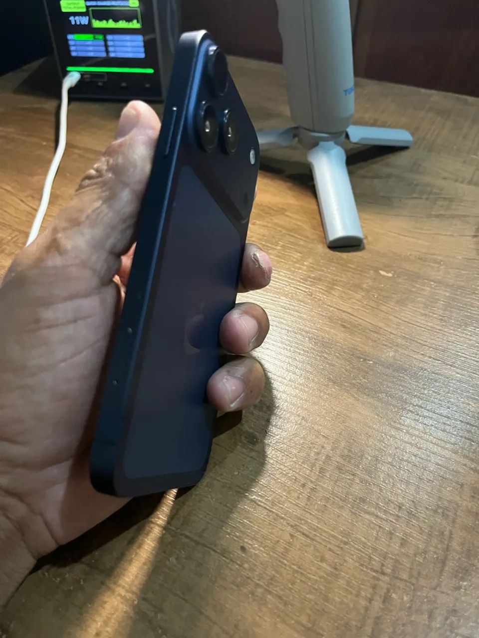 iPhone XR na carcaça do 17 pro max azul titânio  - Foto 2