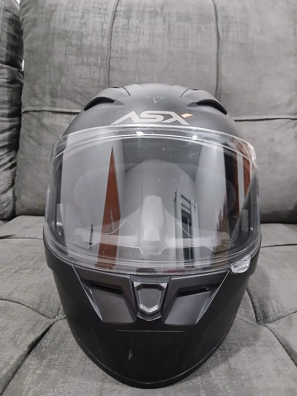 Capacete ASX City Preto Fosco - Ótimo Estado - Foto 6