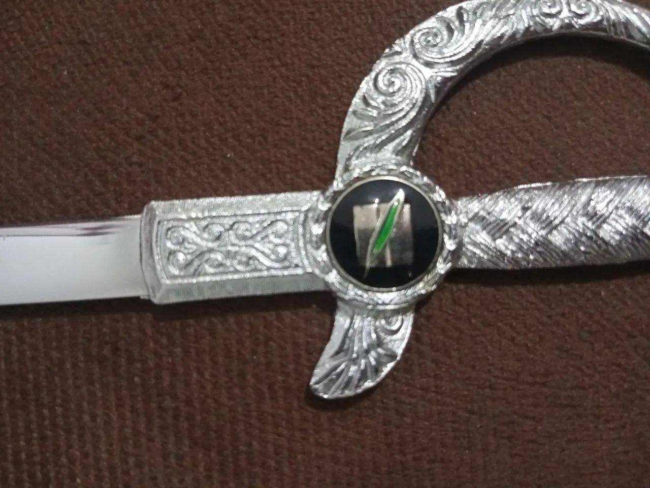 Abridor de Cartas tipo espada de prata antigo  - Foto 3