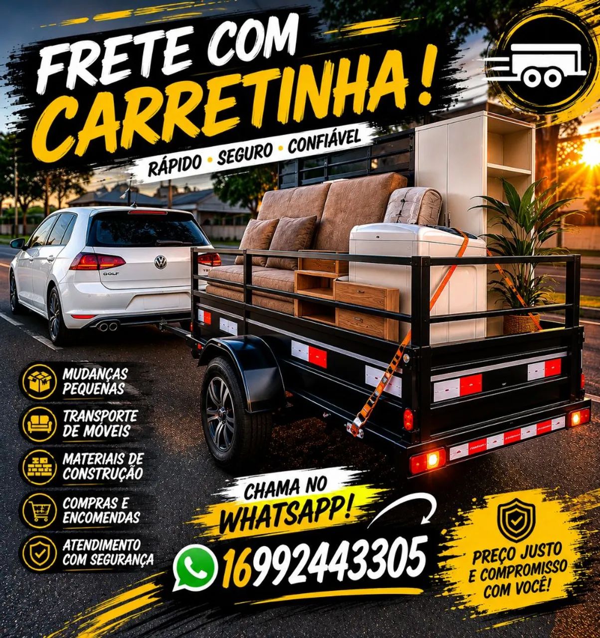 FRETE DE CARRETINHA !