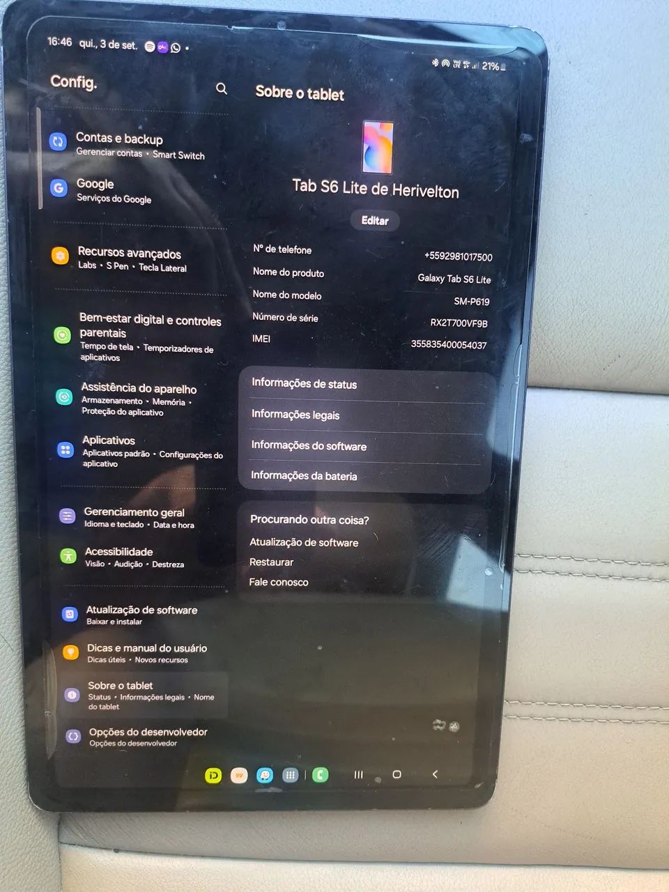 Tablet Samsung S6 - Foto 3