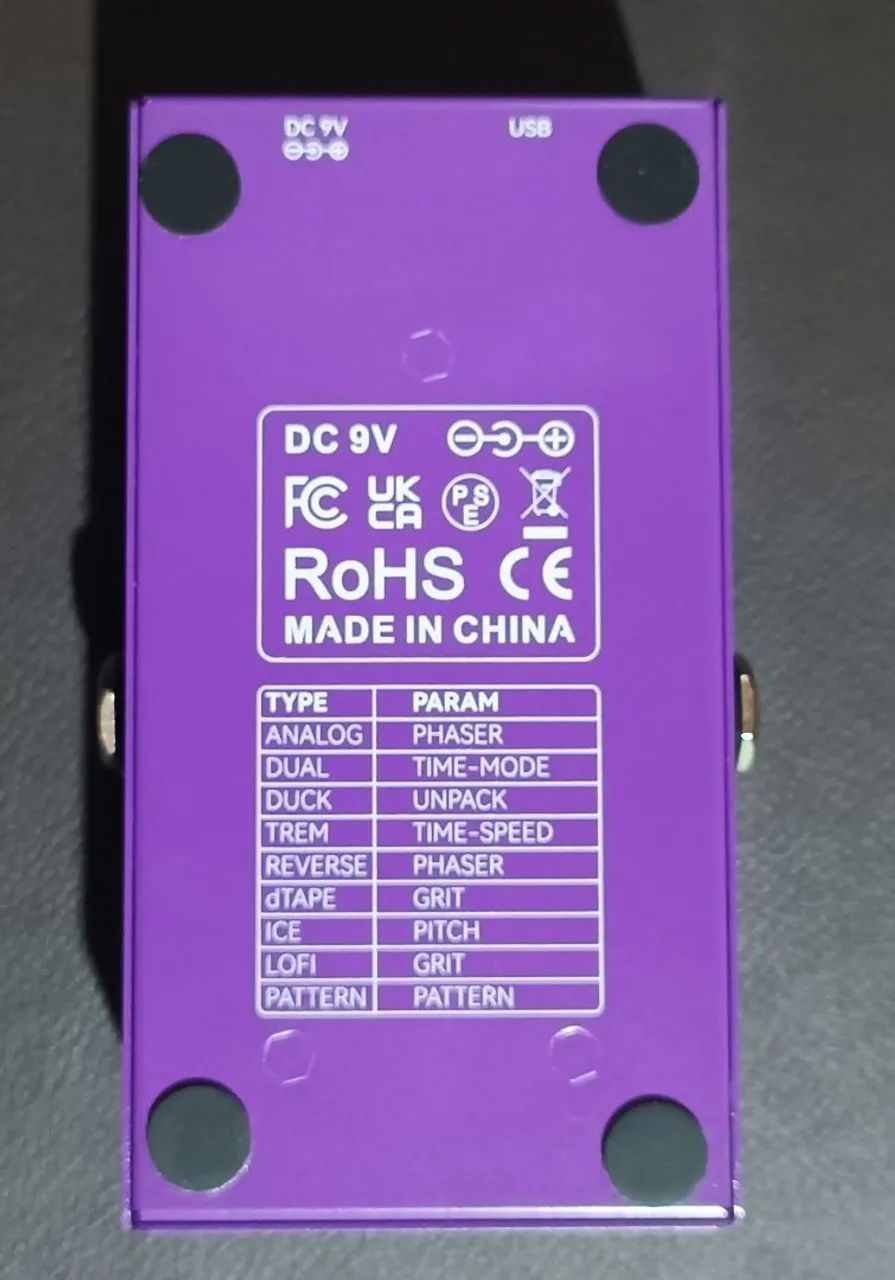 Pedal delay digital M-Vave Elemental com 9 efeitos - Foto 4
