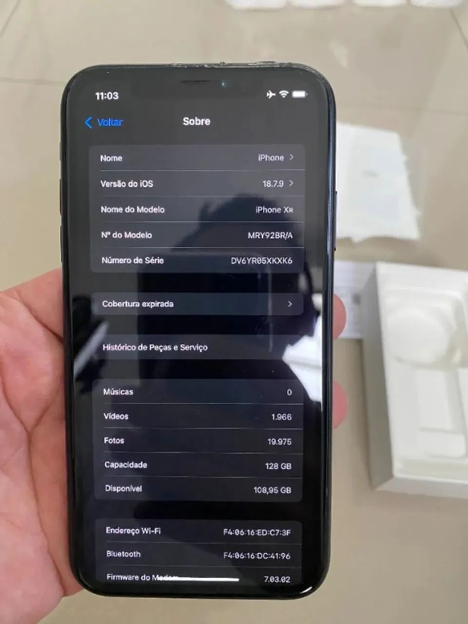IPHONE XR - 128GB (TODO ORIGINAL E COM NOTA FISCAL) - Foto 4