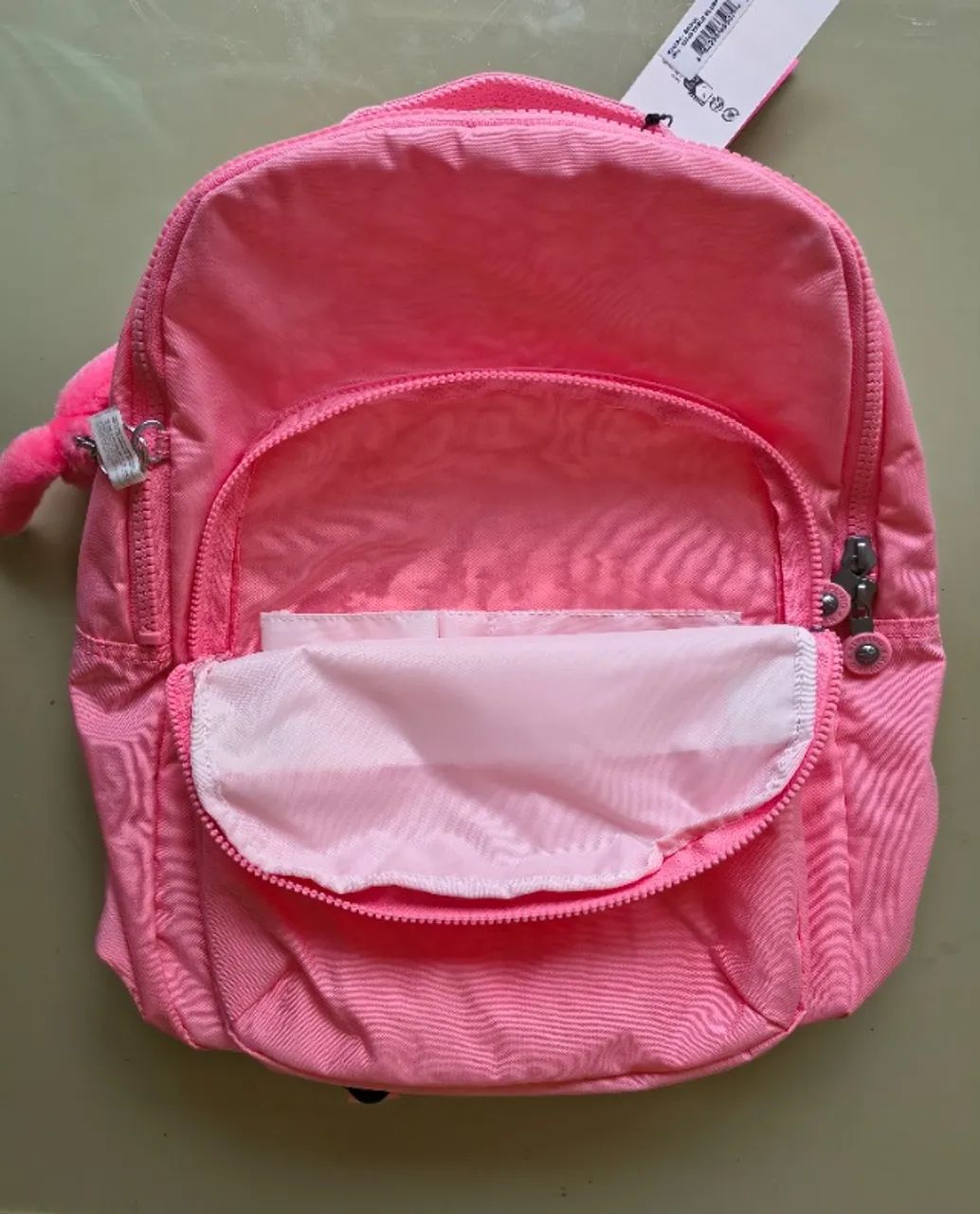 Mochila seoul Kipling rosa  - Foto 3
