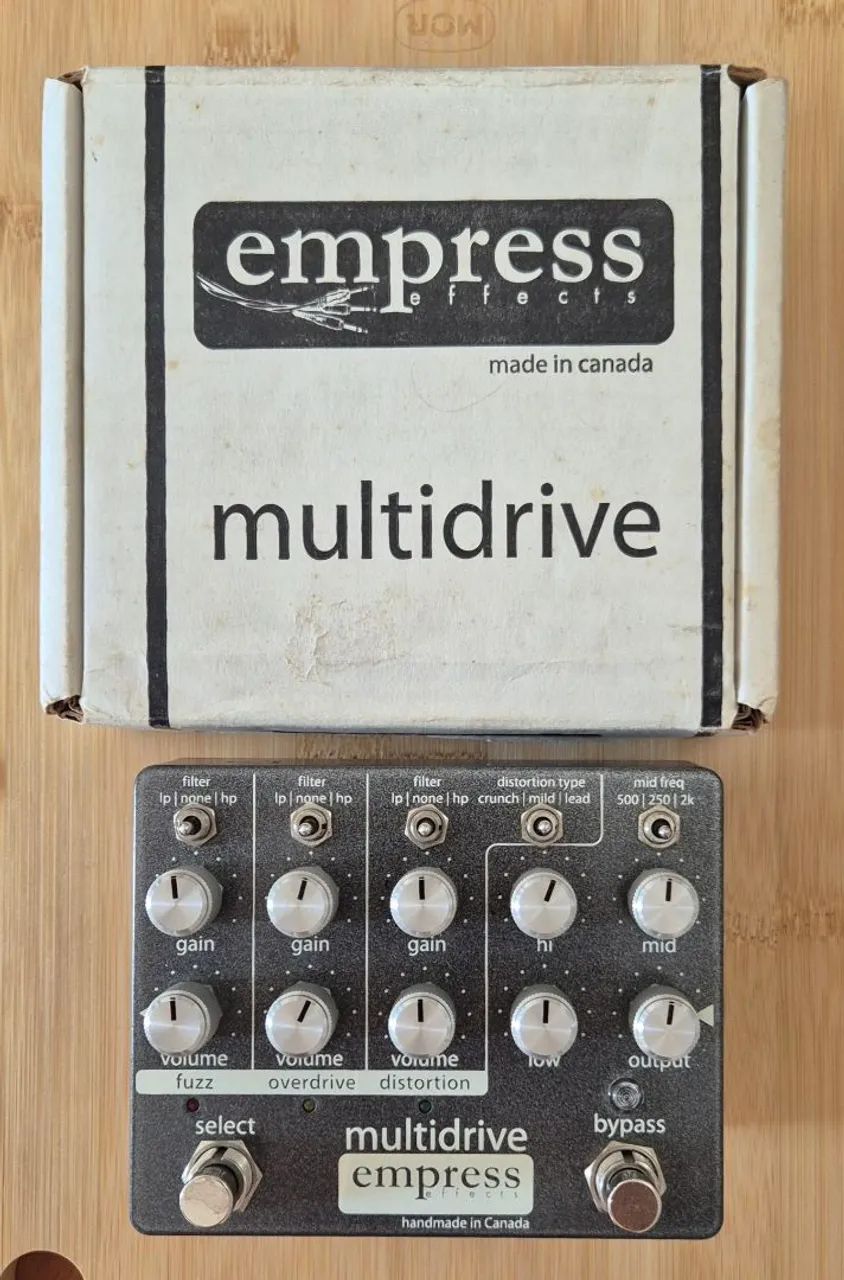 Empress Multidrive (overdrive, Fuzz e distortion) - Instrumentos