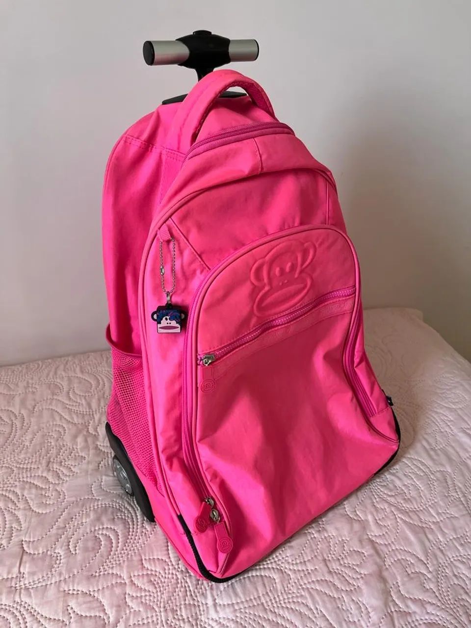 Mochila de Rodinhas Paul Frank Pink (Original) - Foto 3