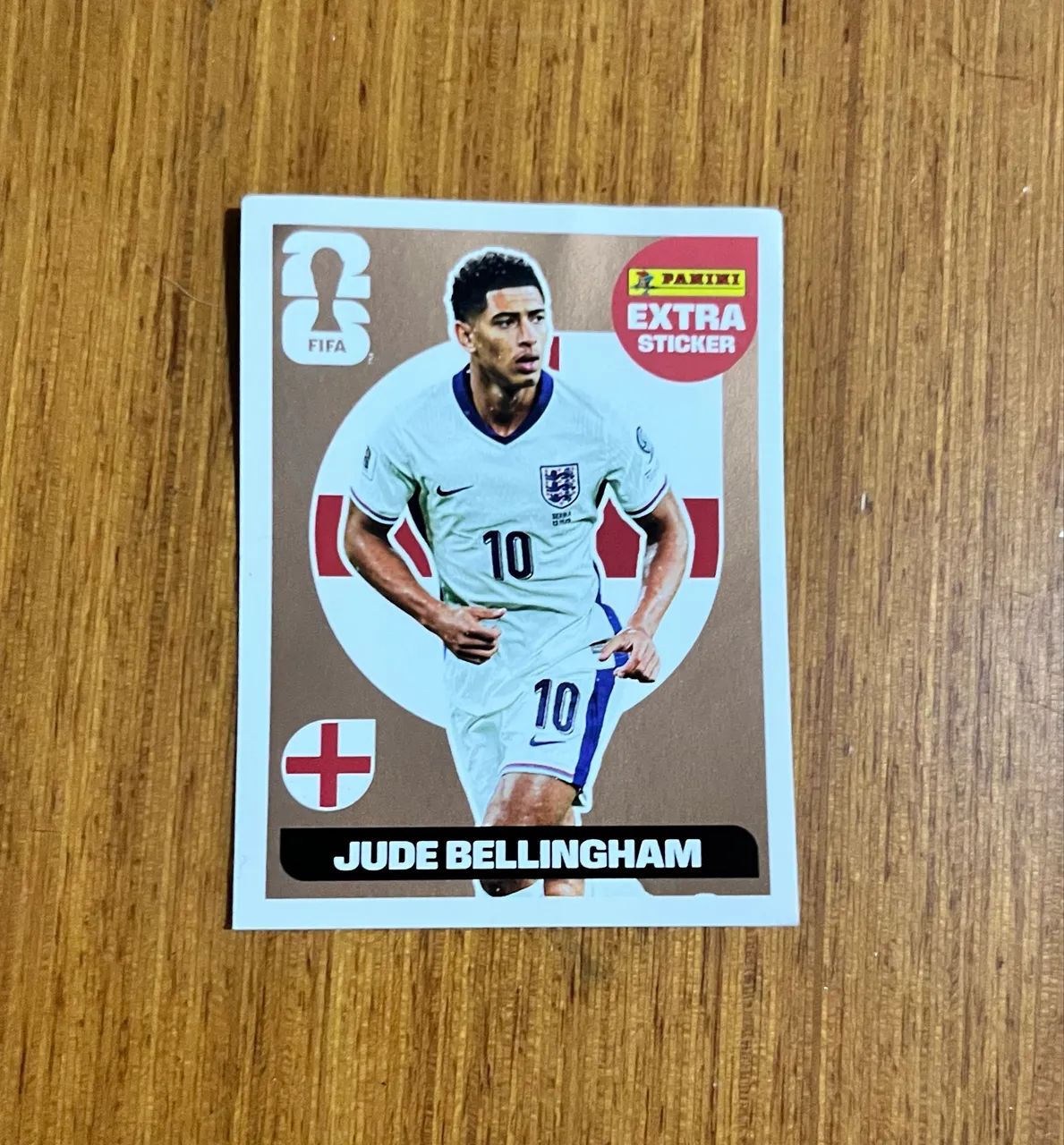Figurinha Extra Sticker Bronze Jude Bellingham - Copa do Mundo 2026 Panini - Original