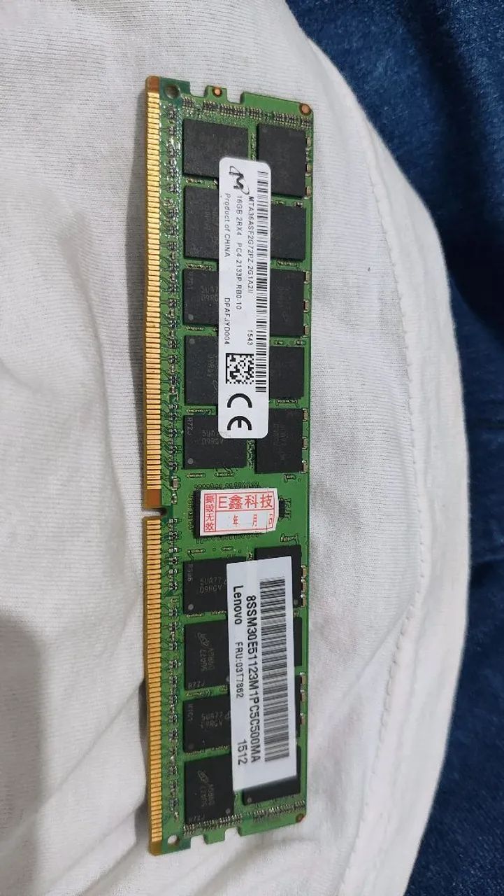Mem ória RAM DDR4 16GB Ecc RDIMM - Foto 2