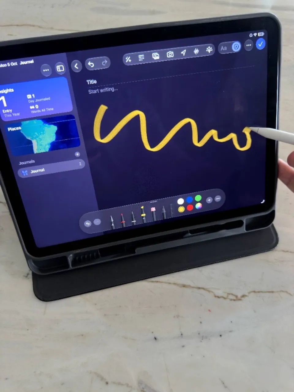 iPad Air 5 Geração 64GB Purple + Apple Pencil 2 Geração - Tablets