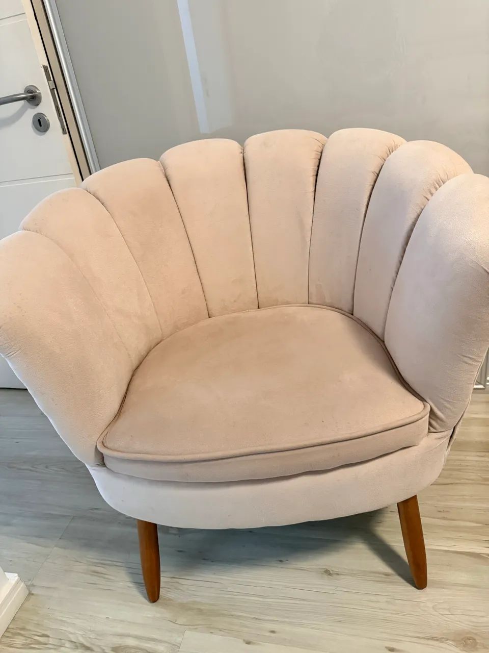Poltrona suede rosa Nude - Foto 3