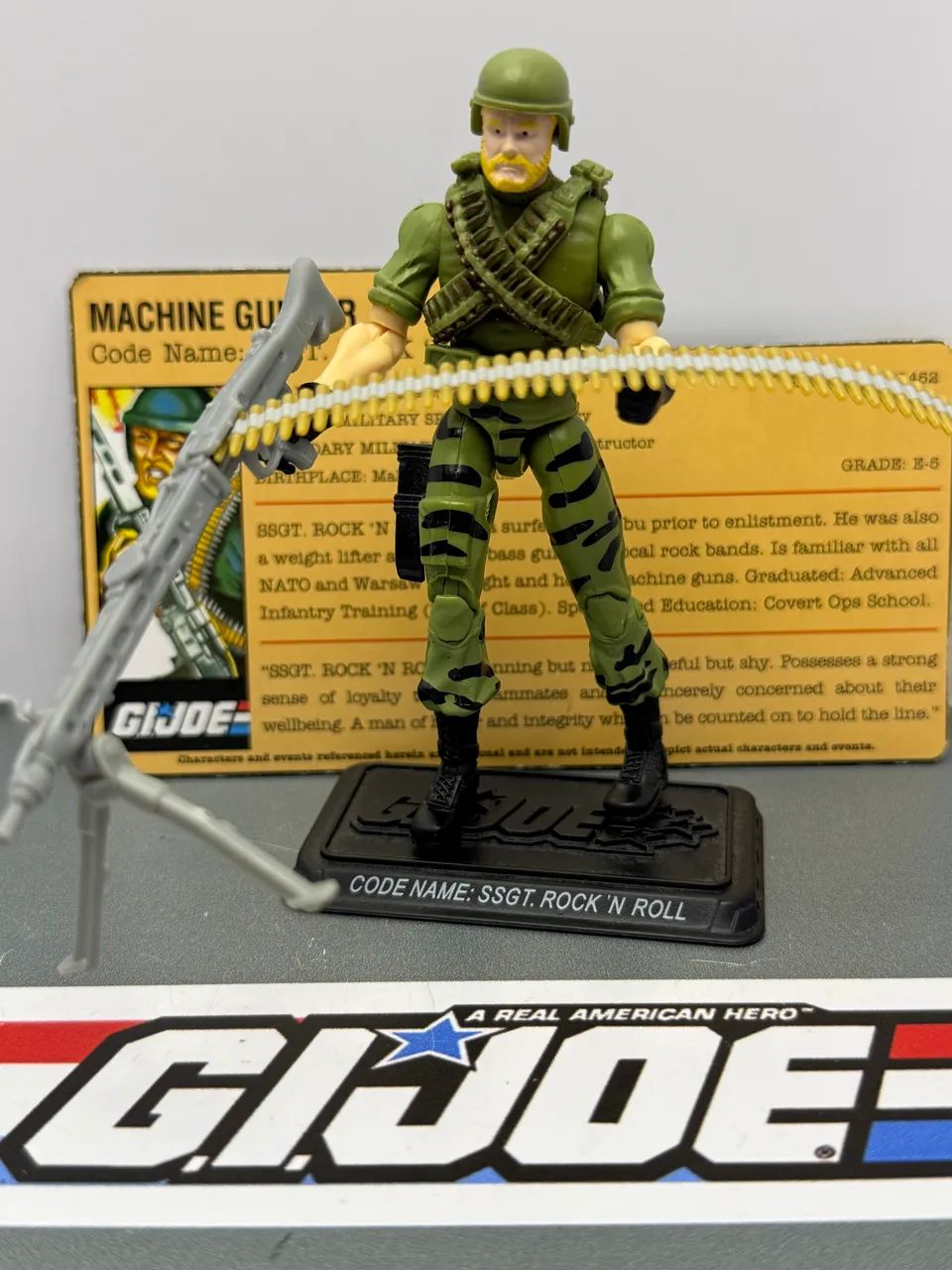Gi Joe 25th Rock N Roll Machine Gunner Comic Pack - 2008 - Comandos em ação 
