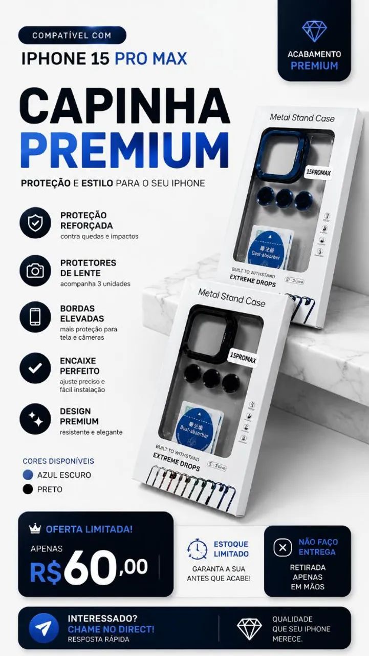 Capinha de celular Iphone 15 promax