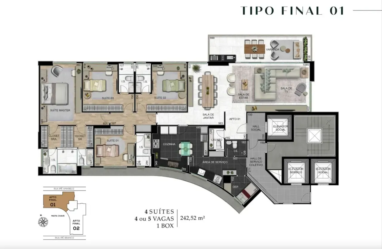 PLANTA 242m²