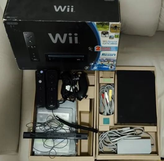 ? Nintendo Wii Black Completo Original - Caixa, Manuais e Controle Extra!!! - Foto 2