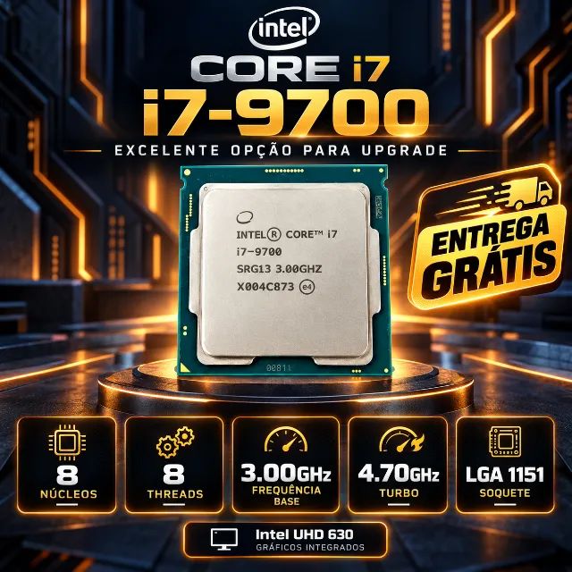 Processador Intel Core i7-9700 9ª Geração 8 Núcleos 4.70GHz - Foto 2