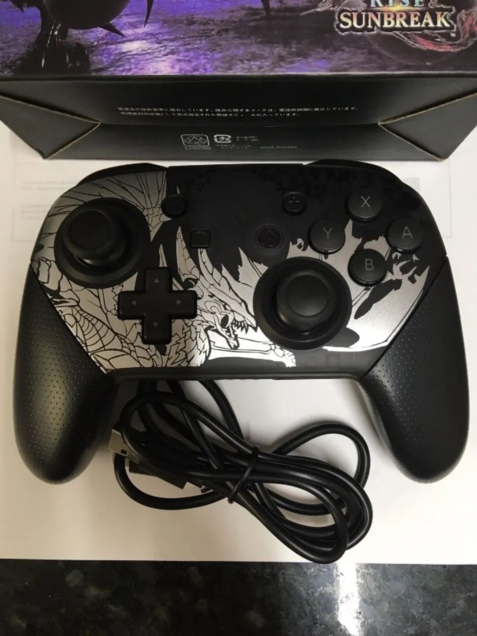 Controle s/ Fio Compatível c/ Switch/Switch Lite/Switch OLED e PC - Monster Hunter - NOVO - Foto 2
