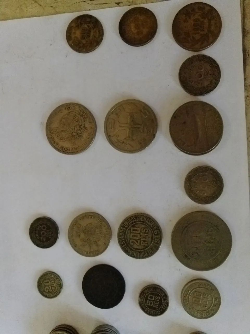 Moedas antigas BRASIL REIS