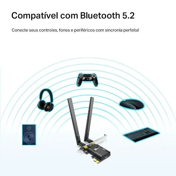 Adaptador WiFi 6 PCIe AX1800 Bluetooth 5.2 (Abaixo do Preço!) - Foto 4