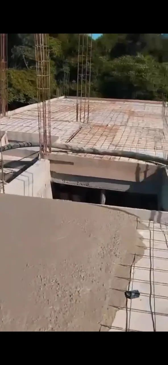 Lajes pré-moldadas com concreto 