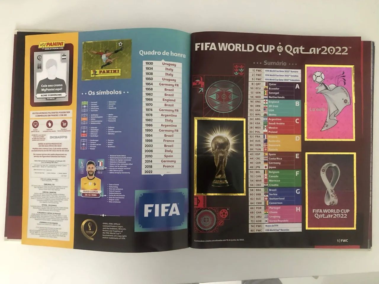 Álbum Copa 2022 Completo Original - Foto 2