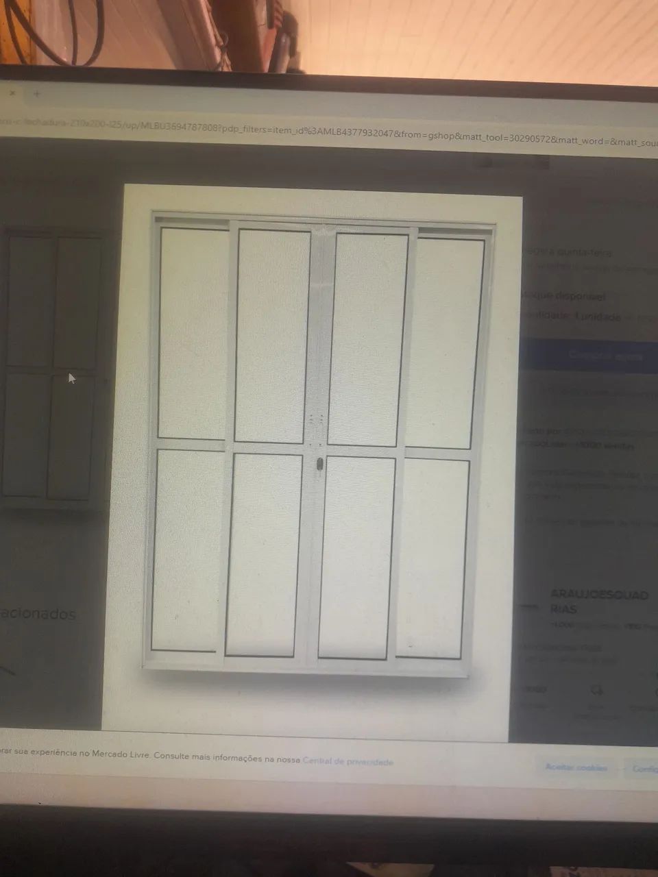 Porta de aluminio 