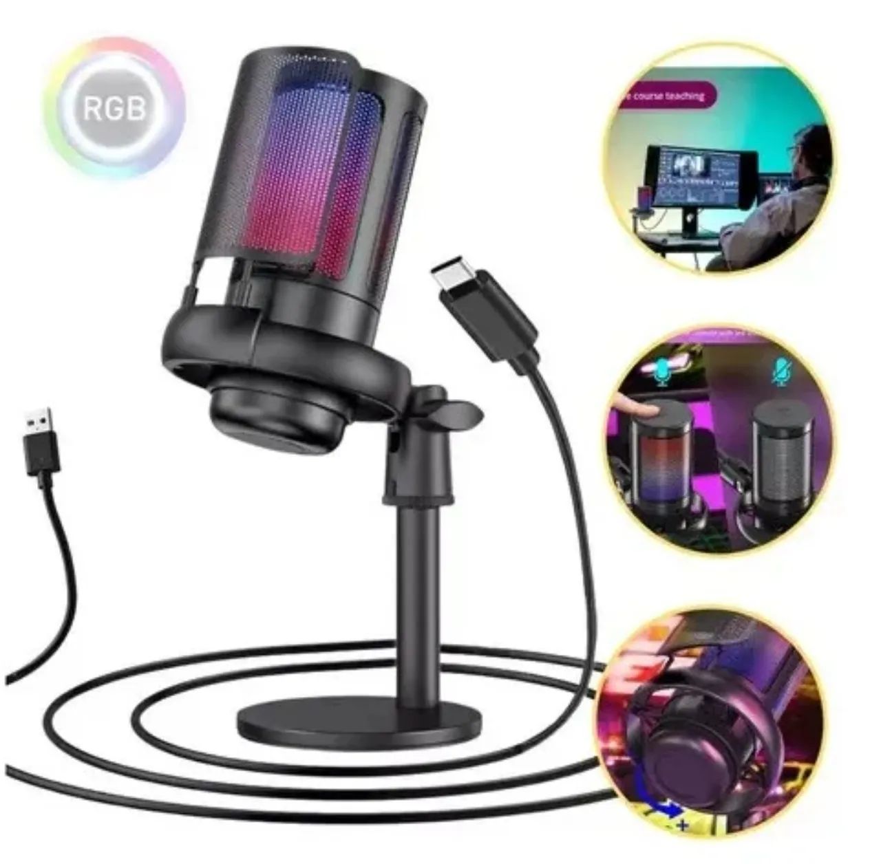 microfone tomate usb/RGB