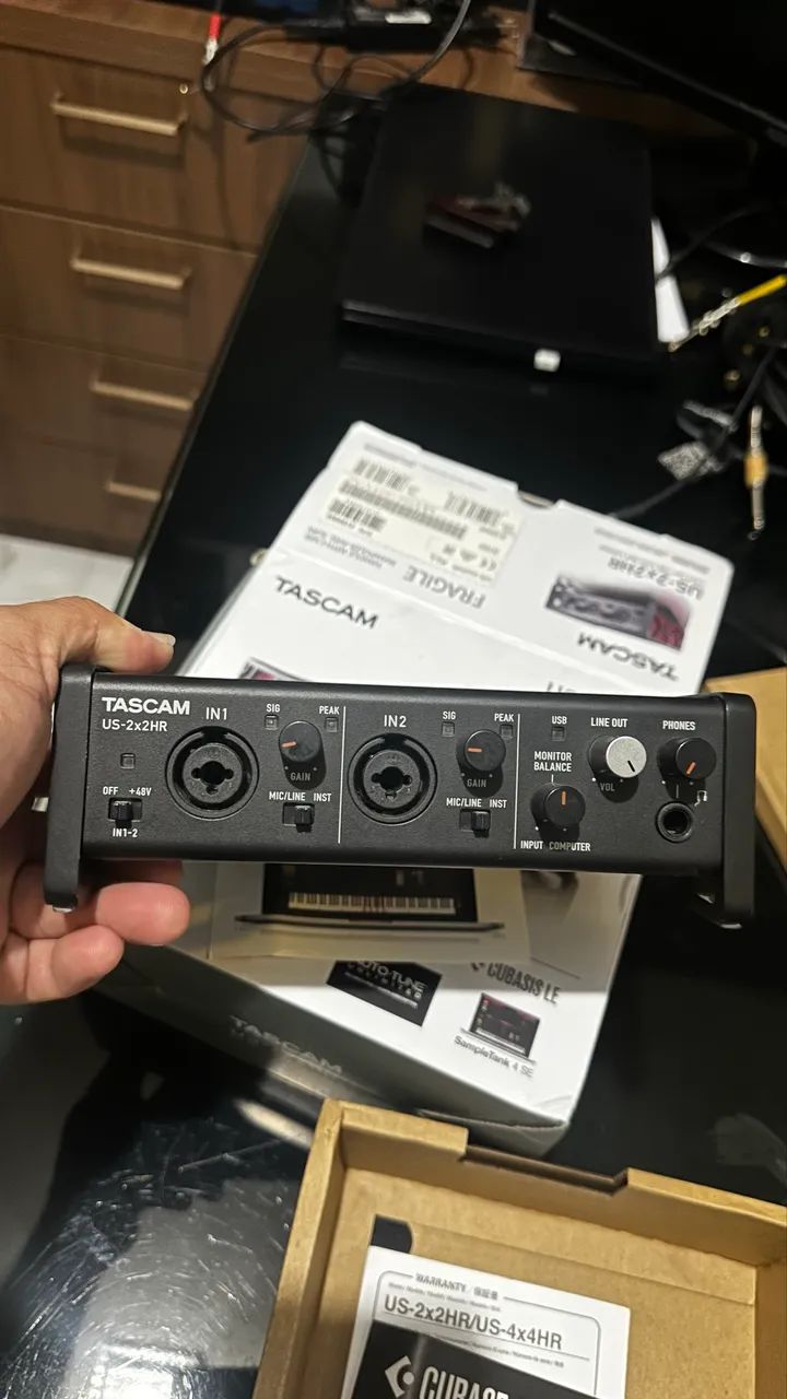 Placa de áudio Tascam