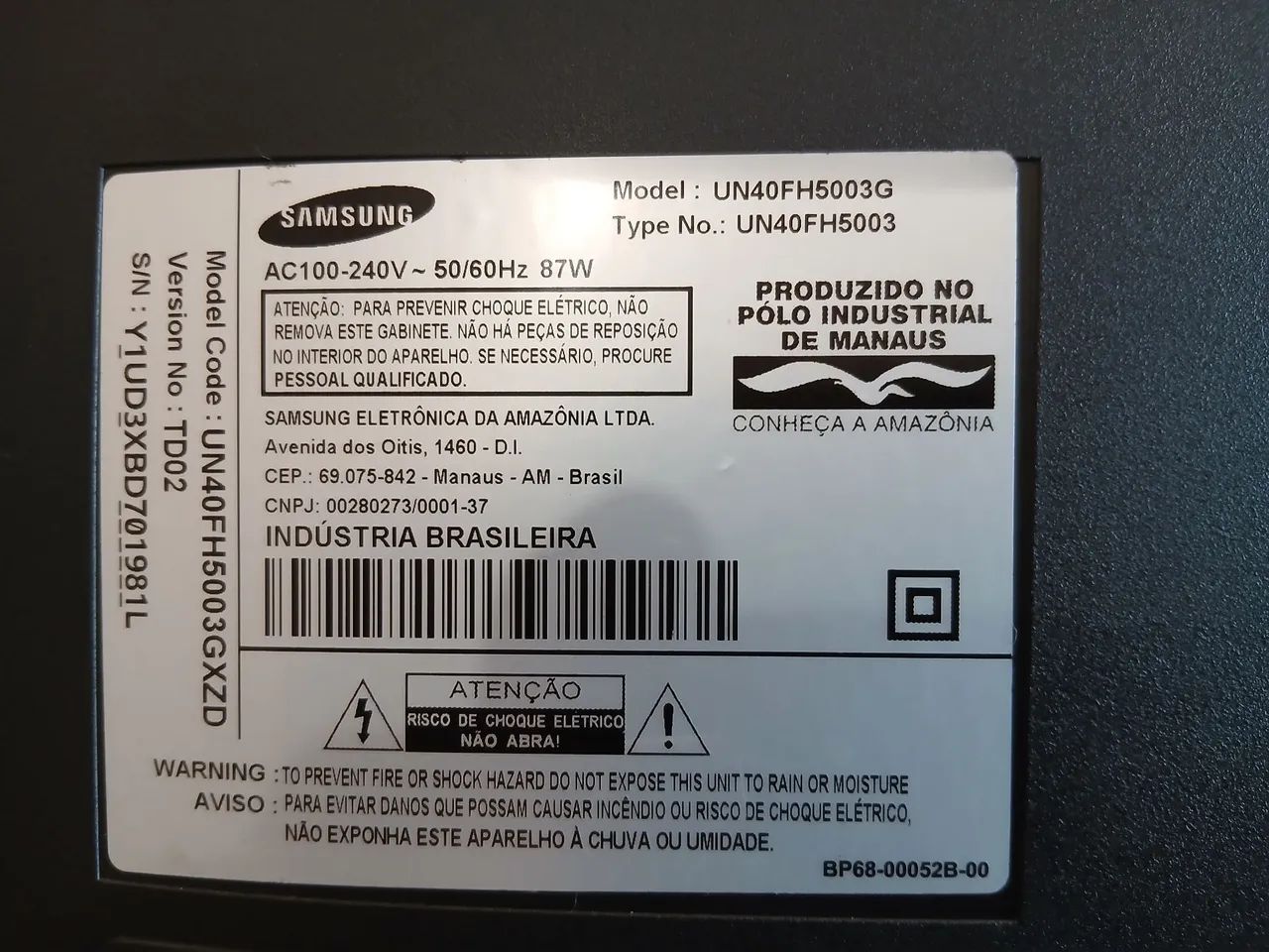 Tv sansung 40 polegadas Led entrada hdmi. Em excelente estado.  - Foto 3