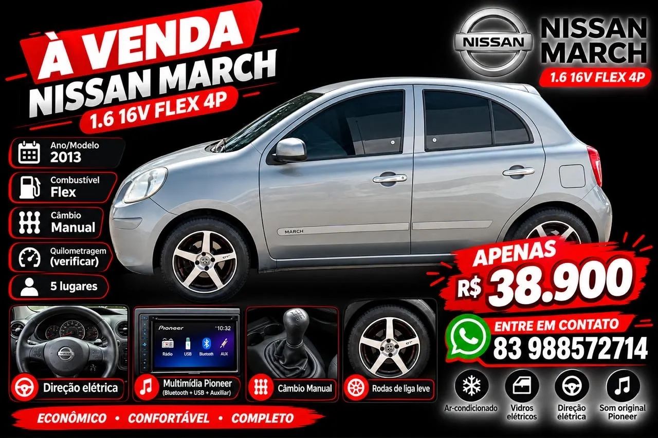 Nissan March MARCH S 1.6 16V Flex Fuel 5p 2013