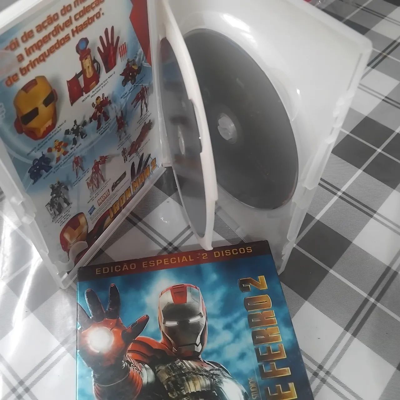 Kit 2 Dvds Duplo "ed. especial" Homem de Ferro 1 e 2 com encarte - Foto 5