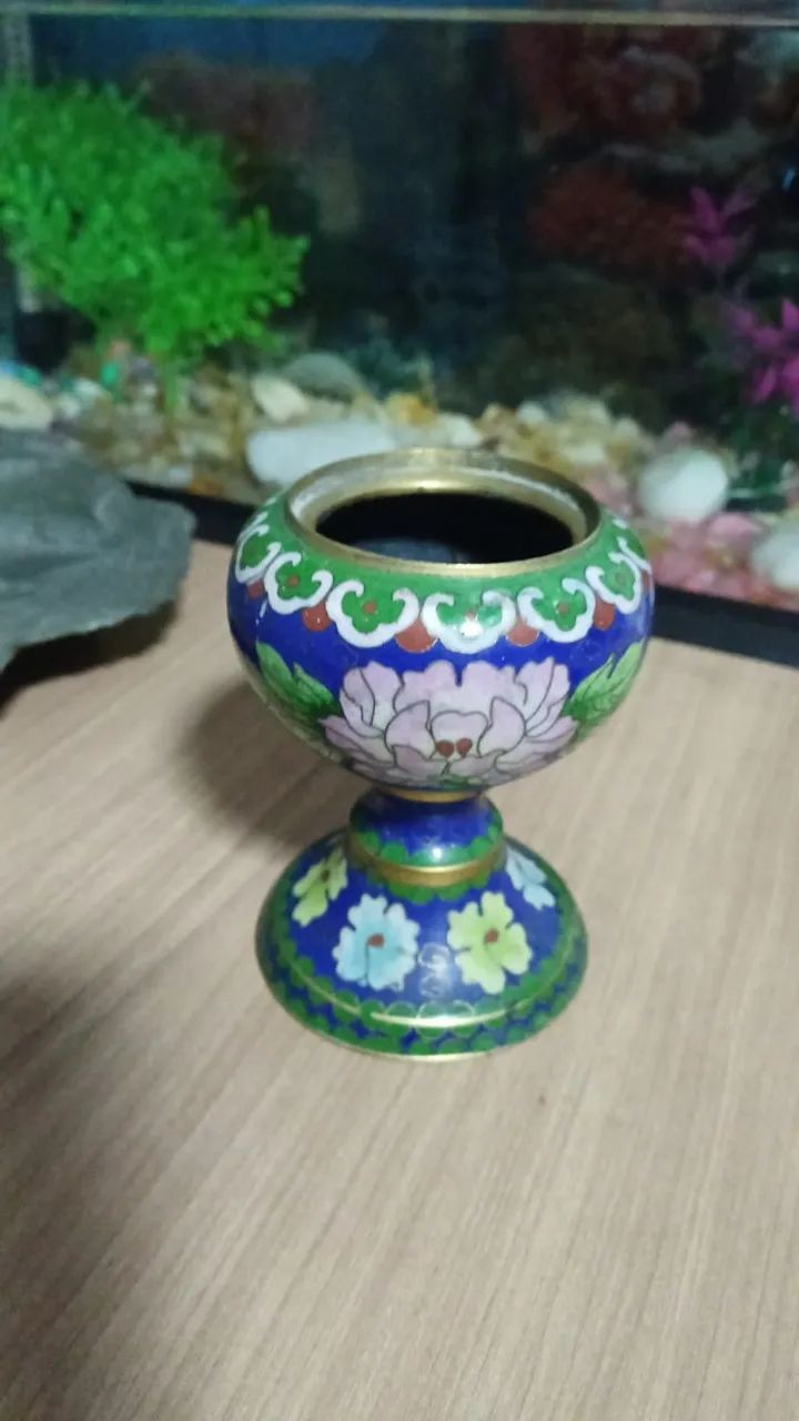 Vaso Cloisonne Chinês