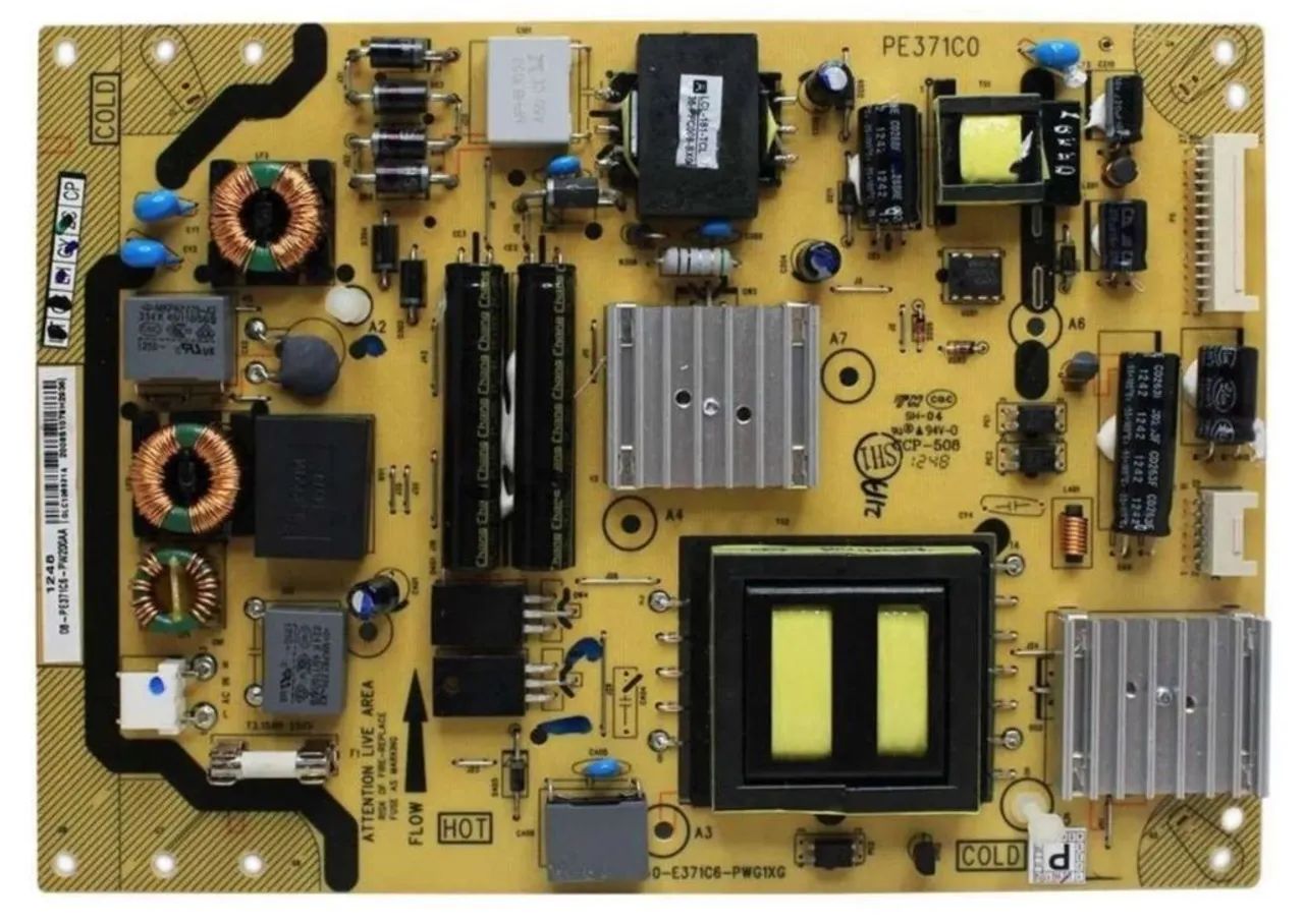 Placa de fonte Modelo PE371C0 para TV LED Philco PH42E52SG 