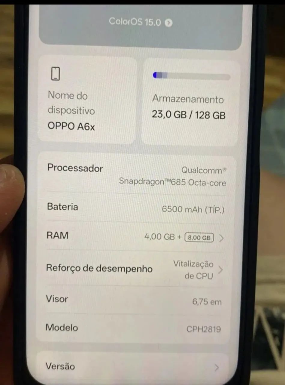 Vende-se celular OPPO A6X  - Foto 4