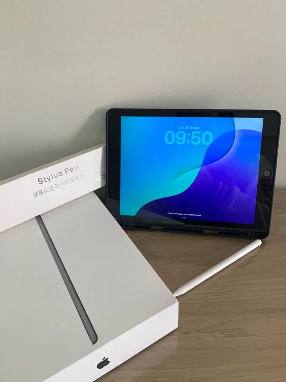 iPad 8ª Geração 32GB 10,2 + Caneta Stylus + Capa + Película - Foto 2